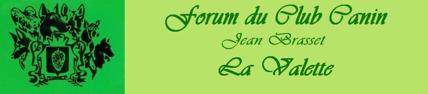 club canin la Valette Forum Index