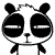 panda bisous